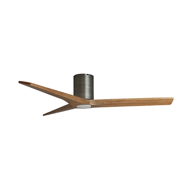 พัดลมเพดาน MR.KEN รุ่น FARO Solid Wood 52" HR LED DC Motor พัดลมมีไฟ ใบพัดไม้แท้ พร้อมรีโมทคอนโทรล